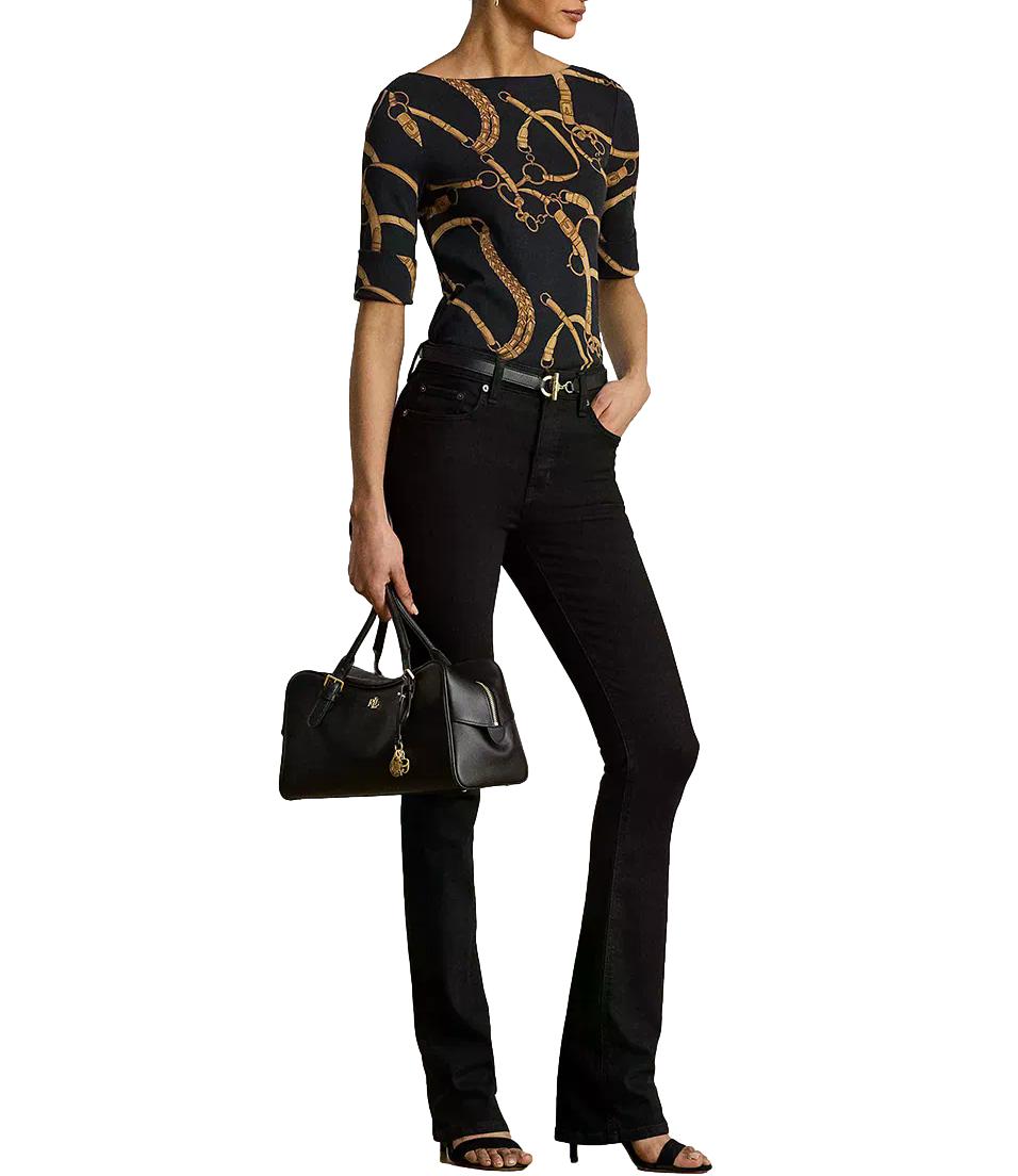 T-Shirt Ralph Lauren 200P13948 Donna - Black/tan