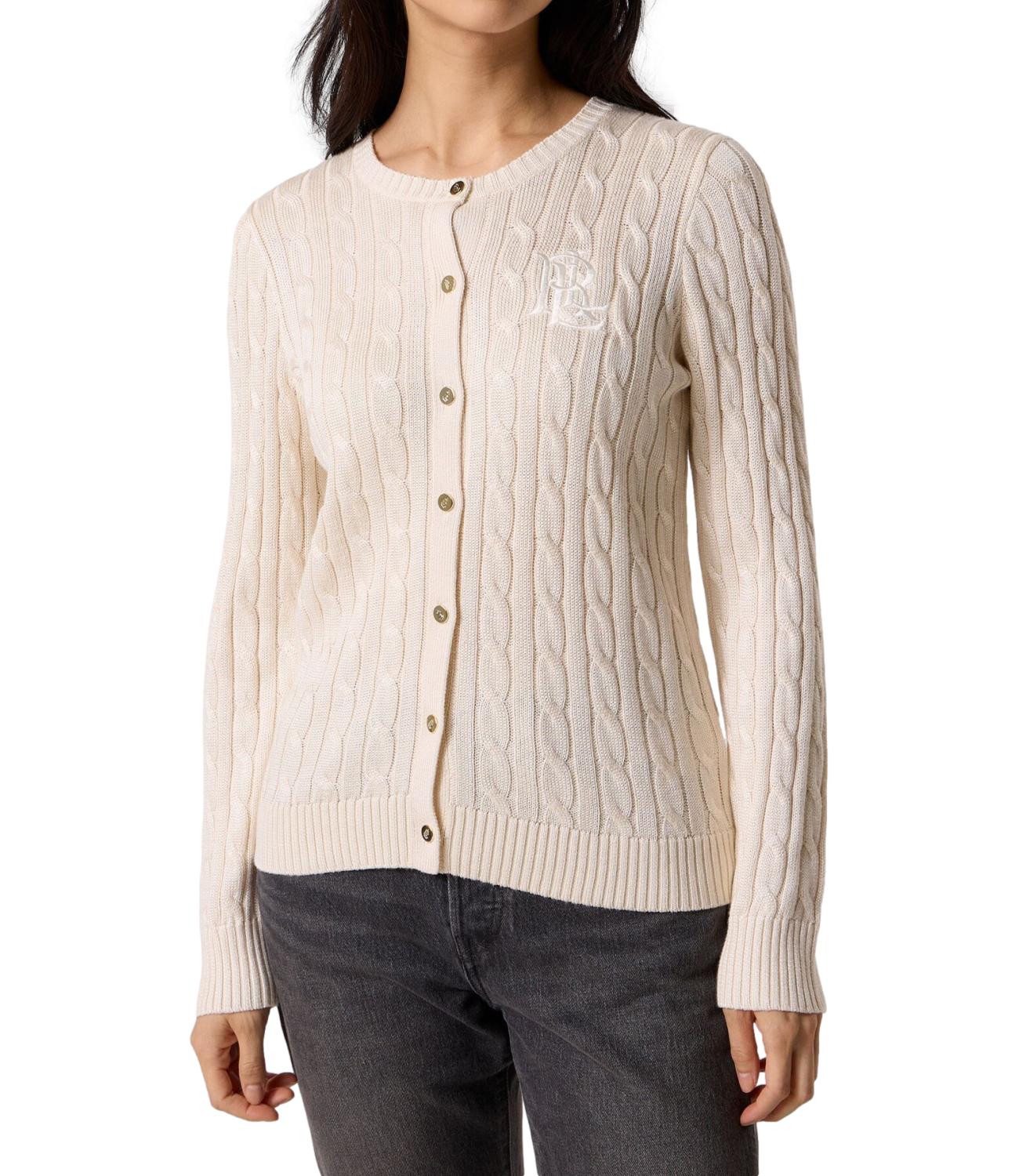 Cardigan Ralph Lauren 200P14040 Donna - Mascarpone Cream