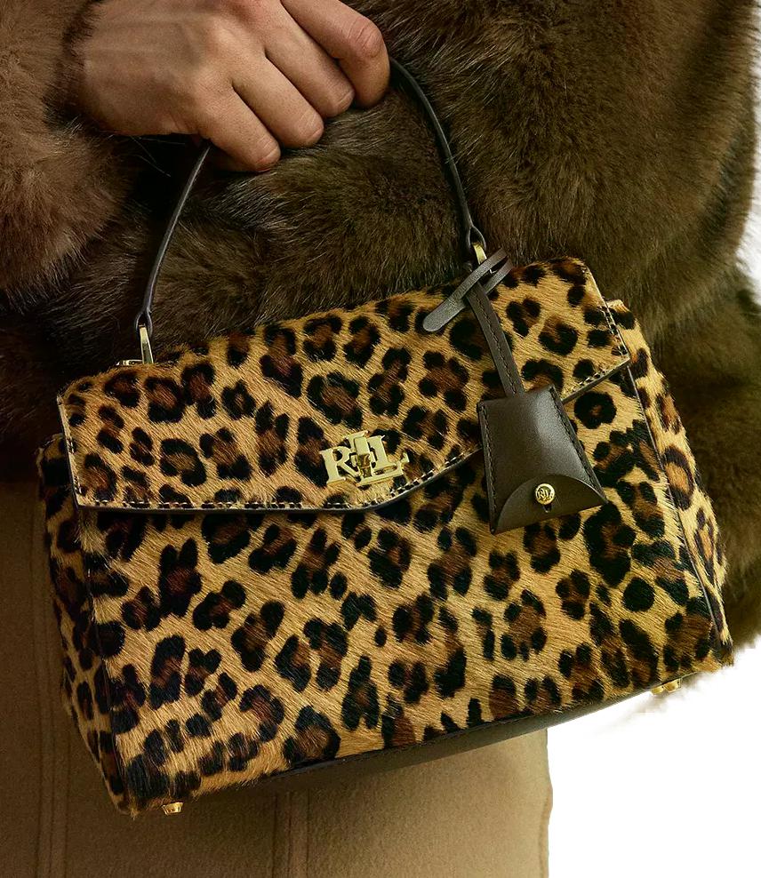 Borsa Ralph Lauren 431P18422 Donna - Modern Leopard/chestnut Brown