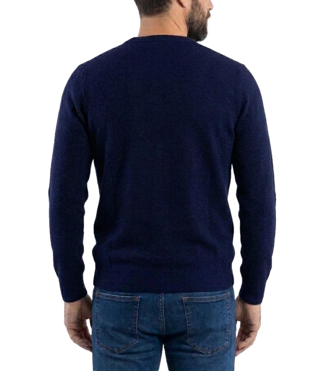 Pullover Roy Roger's RRU199CT48XXXX Uomo - Blu Navy