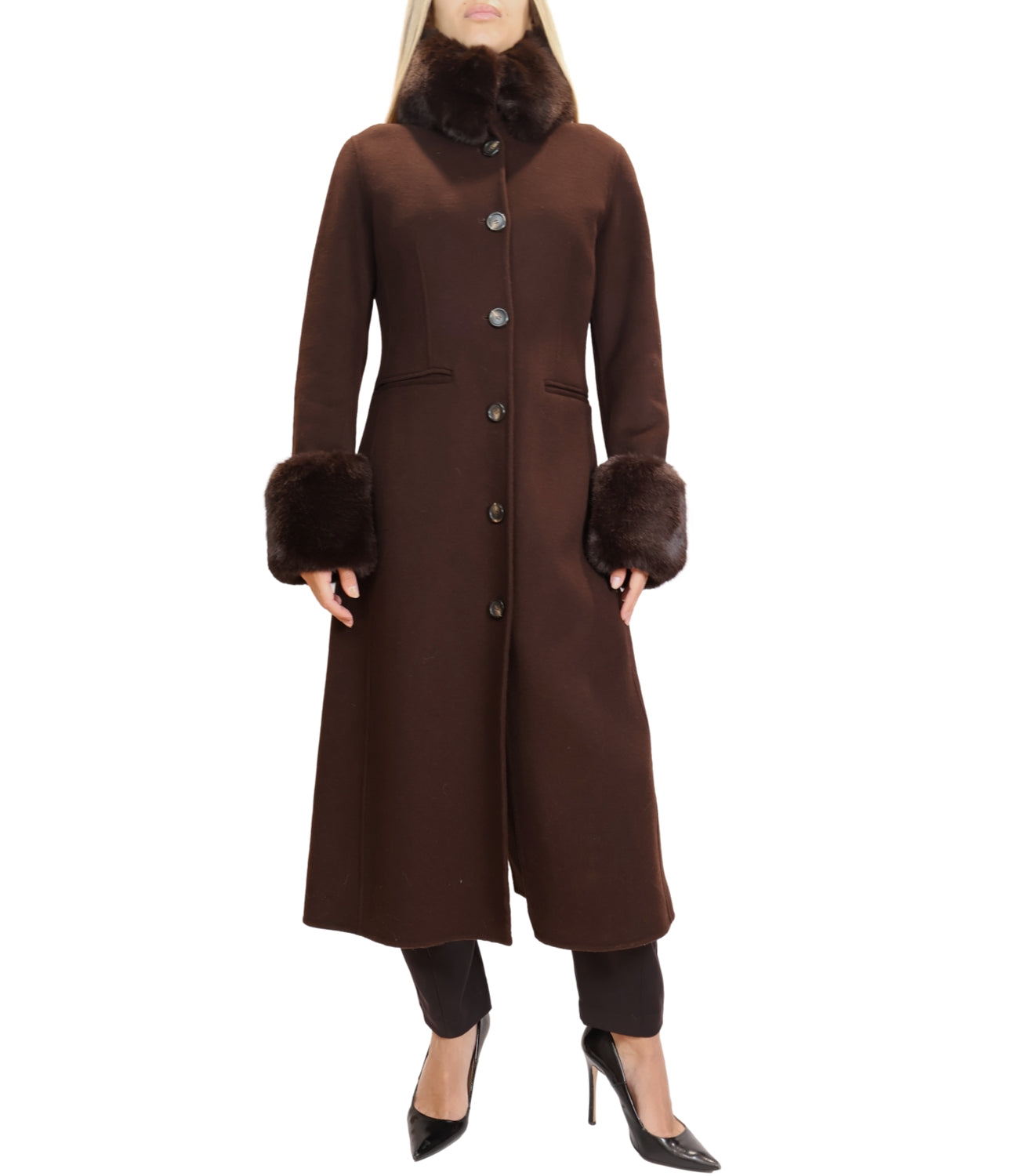 Cappotto Silence Limited CP930-AAI26 Donna - Dark Brown