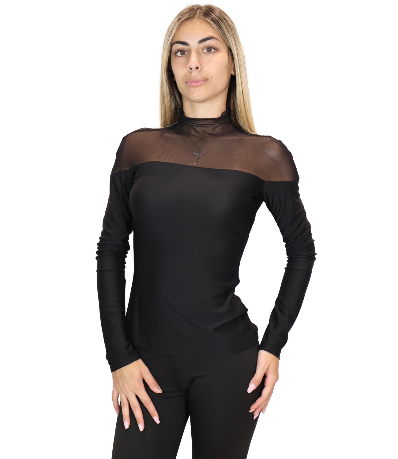 T-Shirt Silence Limited MA7069AI26 Donna - Black