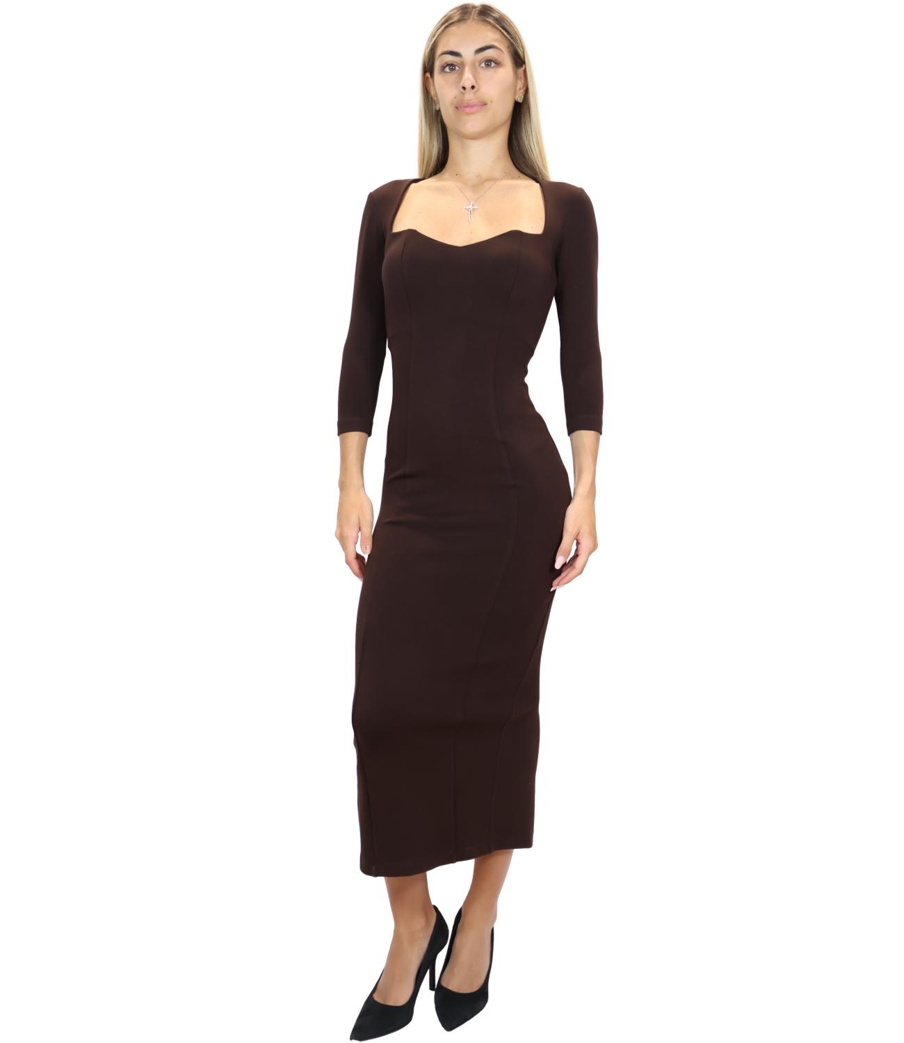 Abito Silence Limited SLAB009FWAI26 Donna - Dark Brown