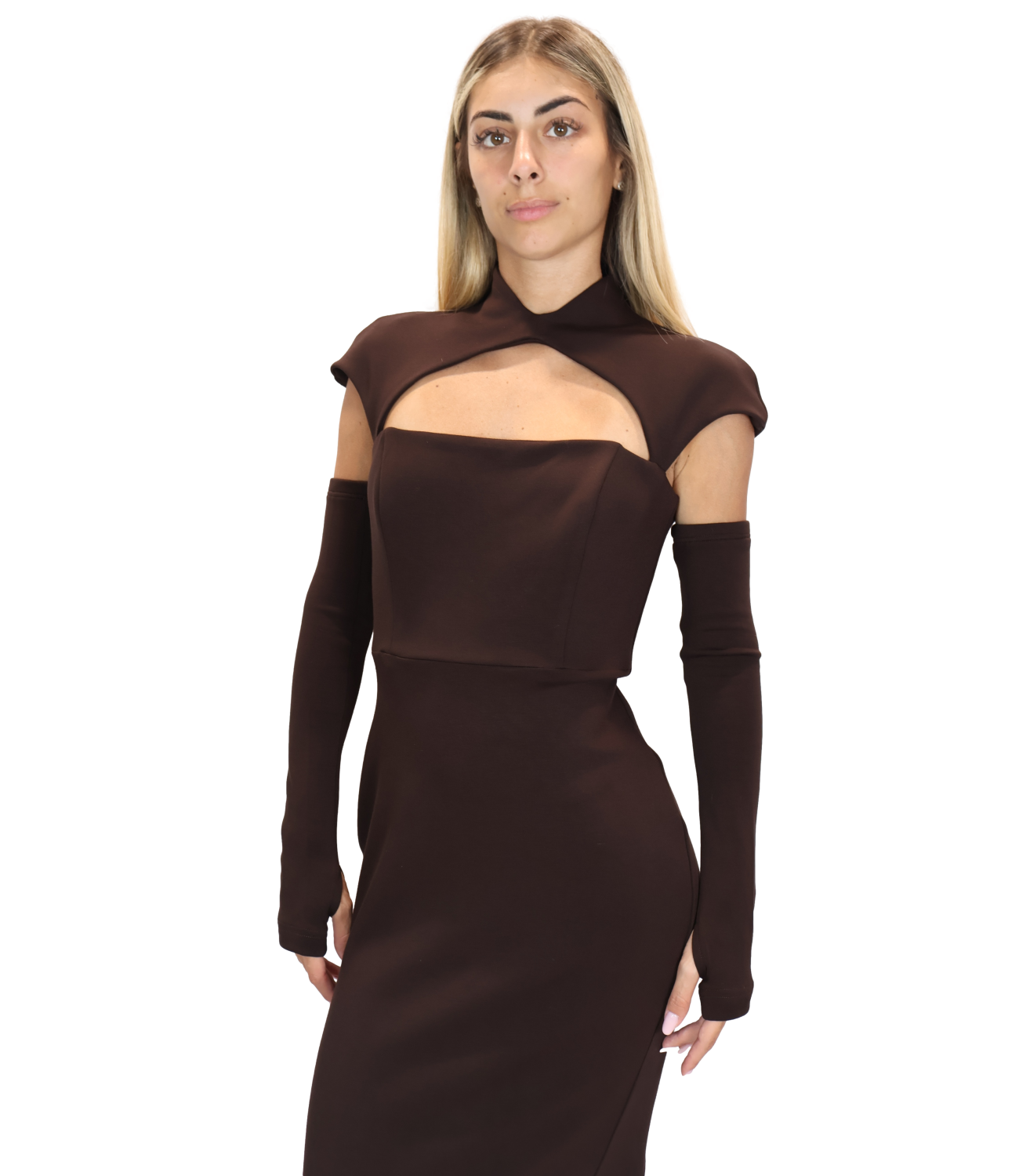 Abito Silence Limited SLAB047AI26 Donna - Dark Brown