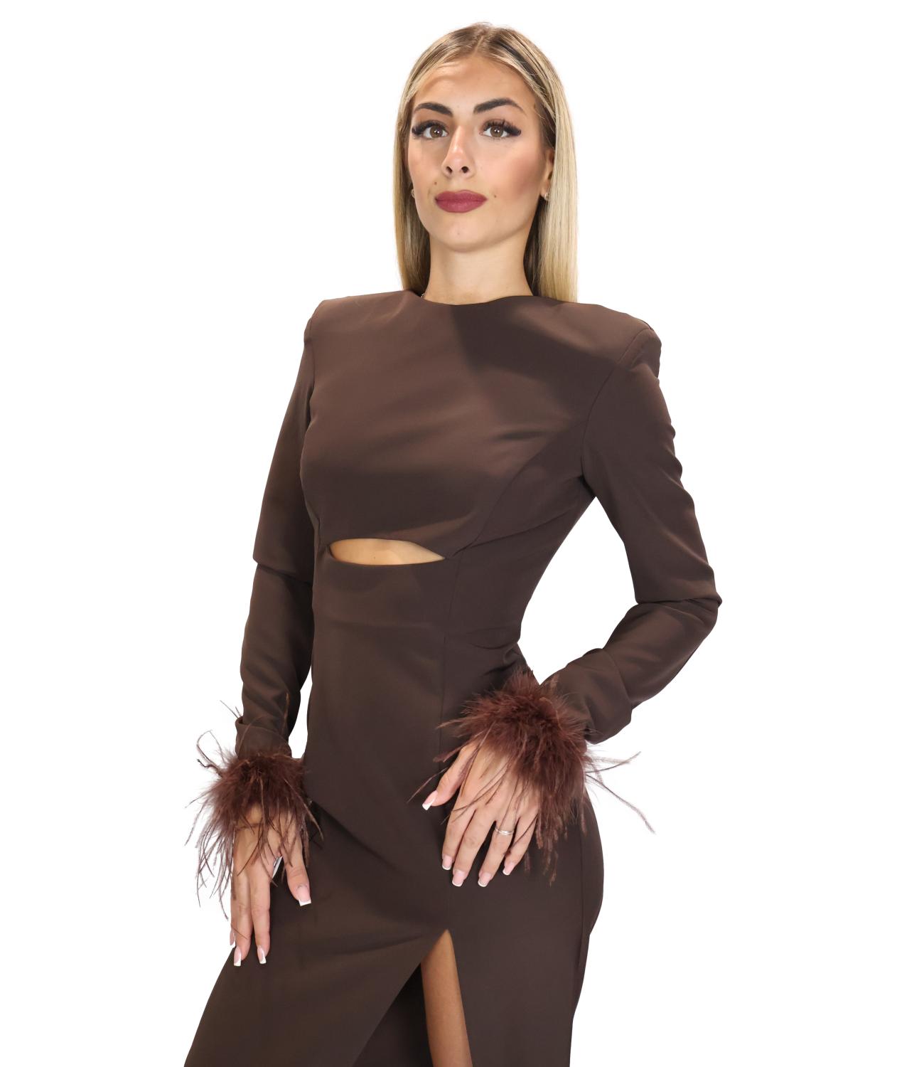 Abito Silence Limited SLAB051PLUAI26 Donna - Dark Brown