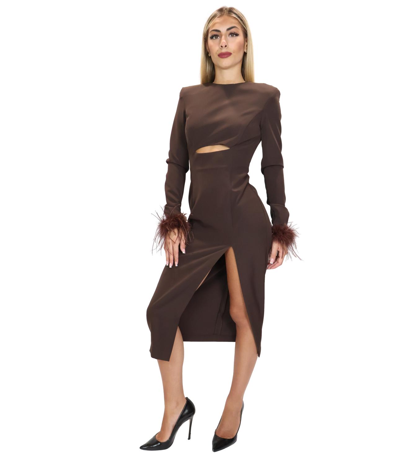 Abito Silence Limited SLAB051PLUAI26 Donna - Dark Brown