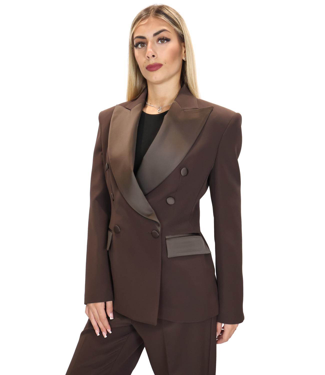 Giacca Silence Limited SLGI023AI26 Donna - Dark Brown