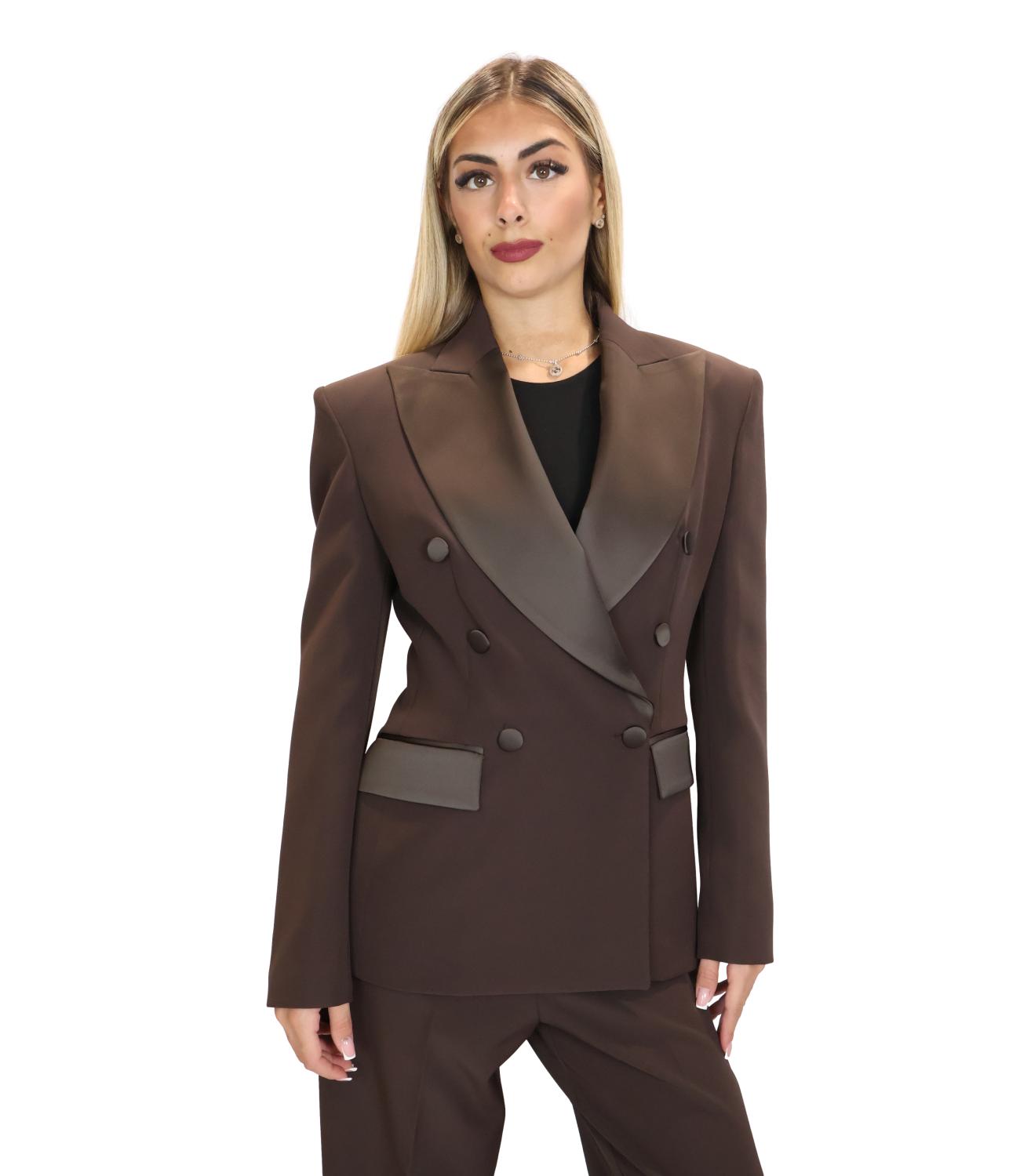 Giacca Silence Limited SLGI023AI26 Donna - Dark Brown