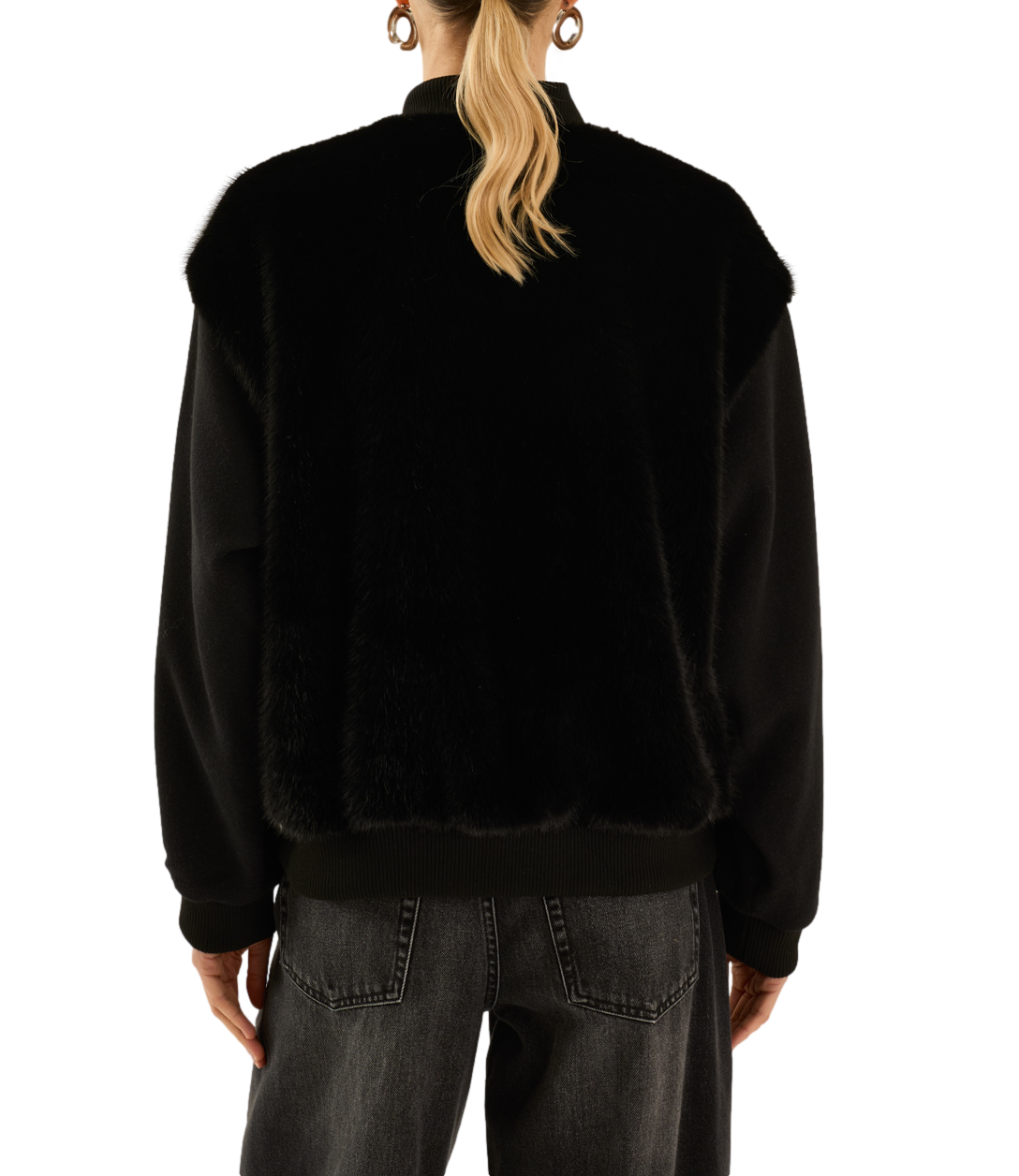 Pelliccia Souvenir D40V0060 Donna - Nero