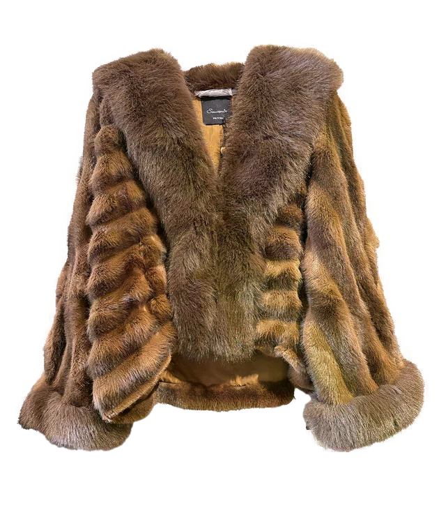 Pelliccia Souvenir P40K0003 Donna - Castagna