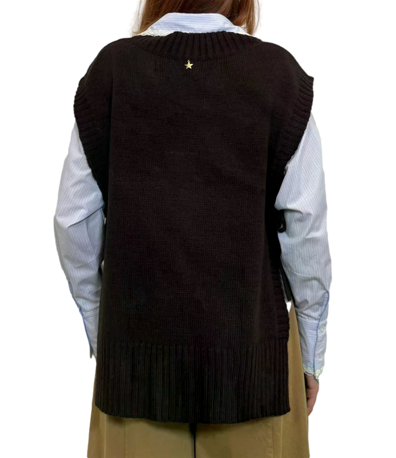 Gilet Souvenir S40B0055 Donna - Moro