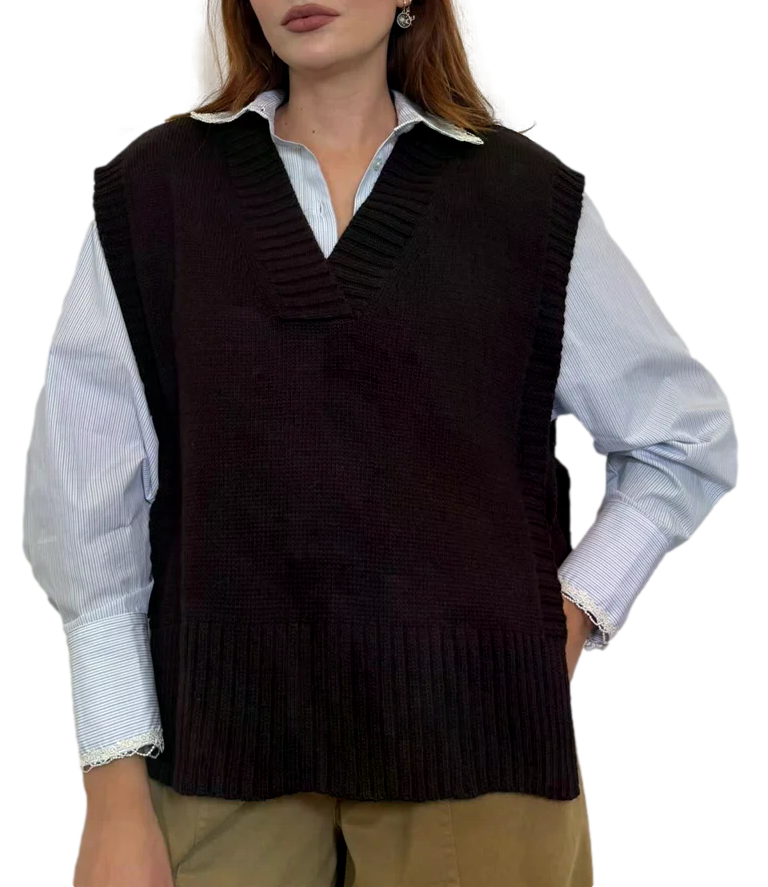Gilet Souvenir S40B0055 Donna - Moro
