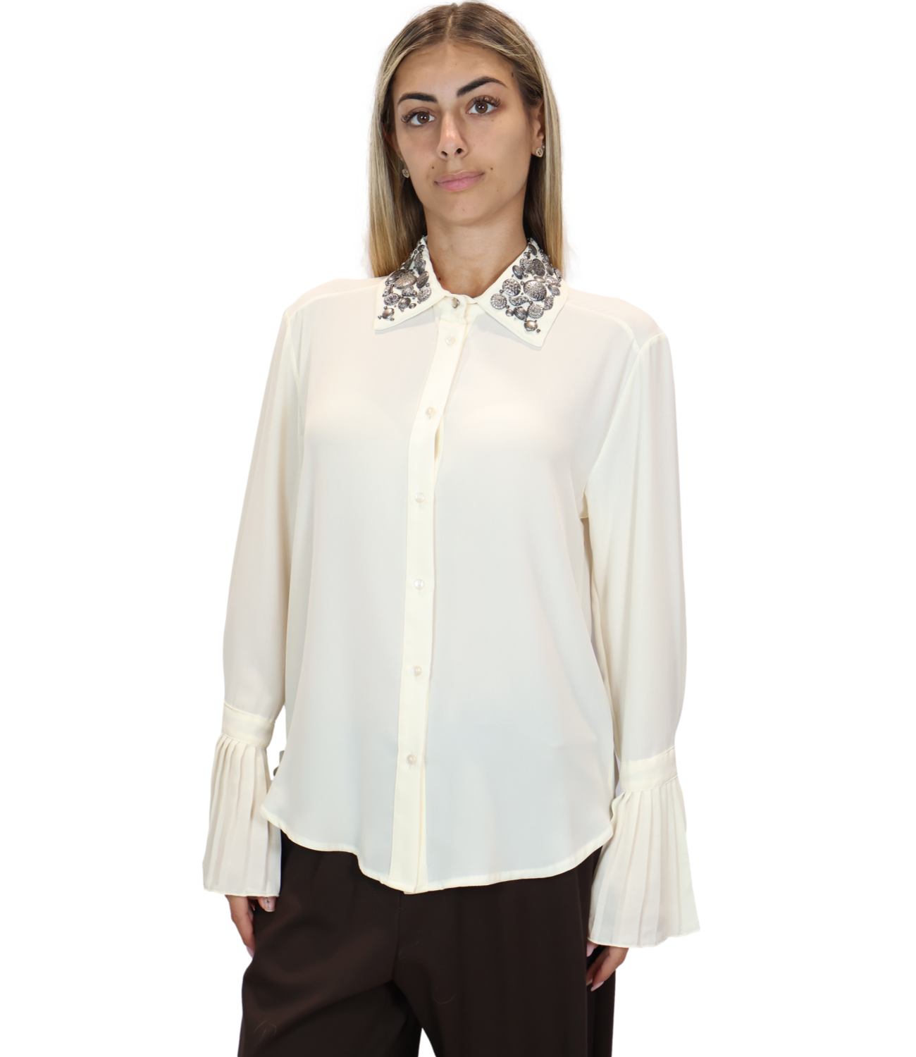 Camicia Souvenir T40R0358 Donna - Panna