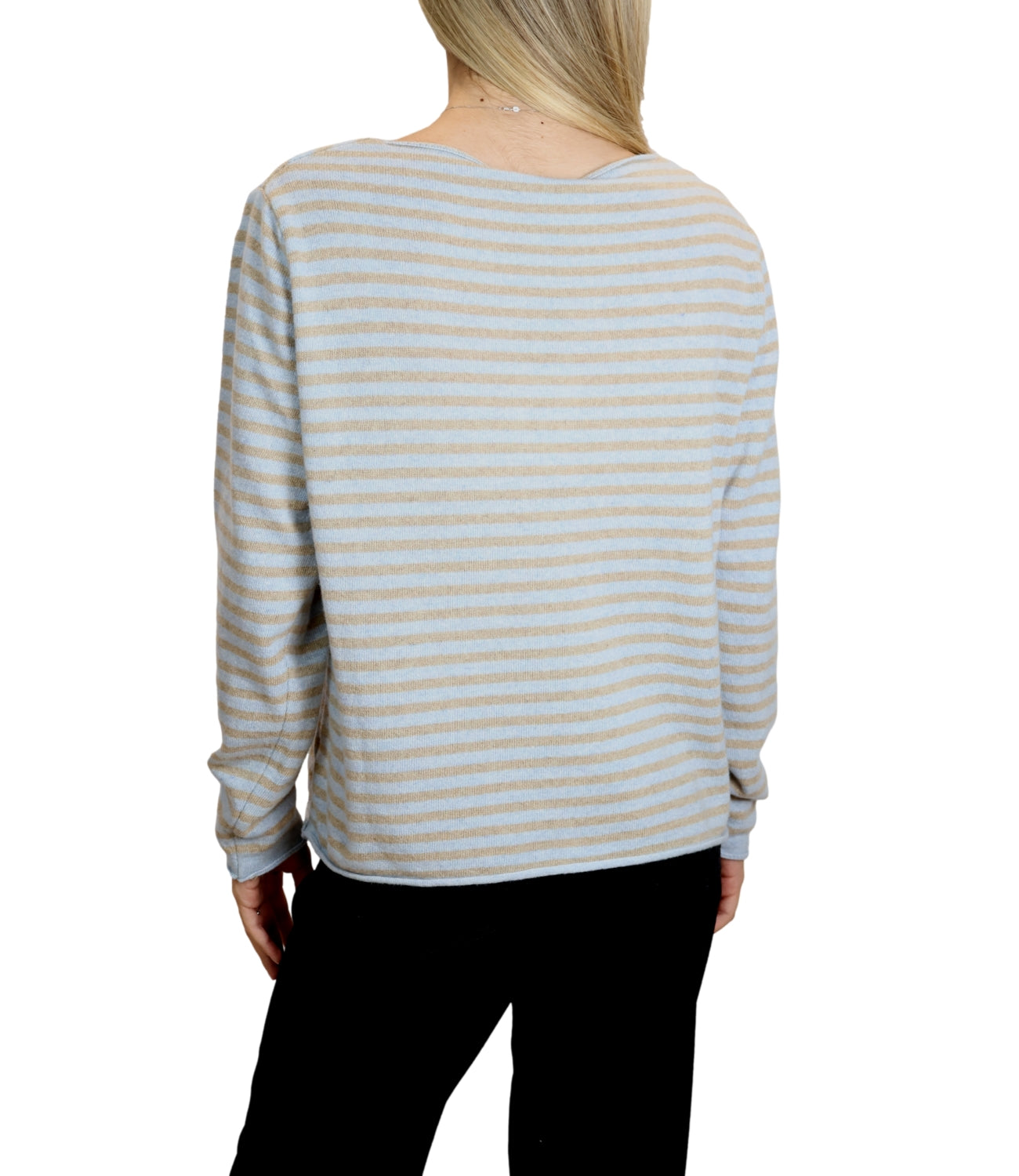 Maglia Studio it 6631 Donna - Celeste/cammello