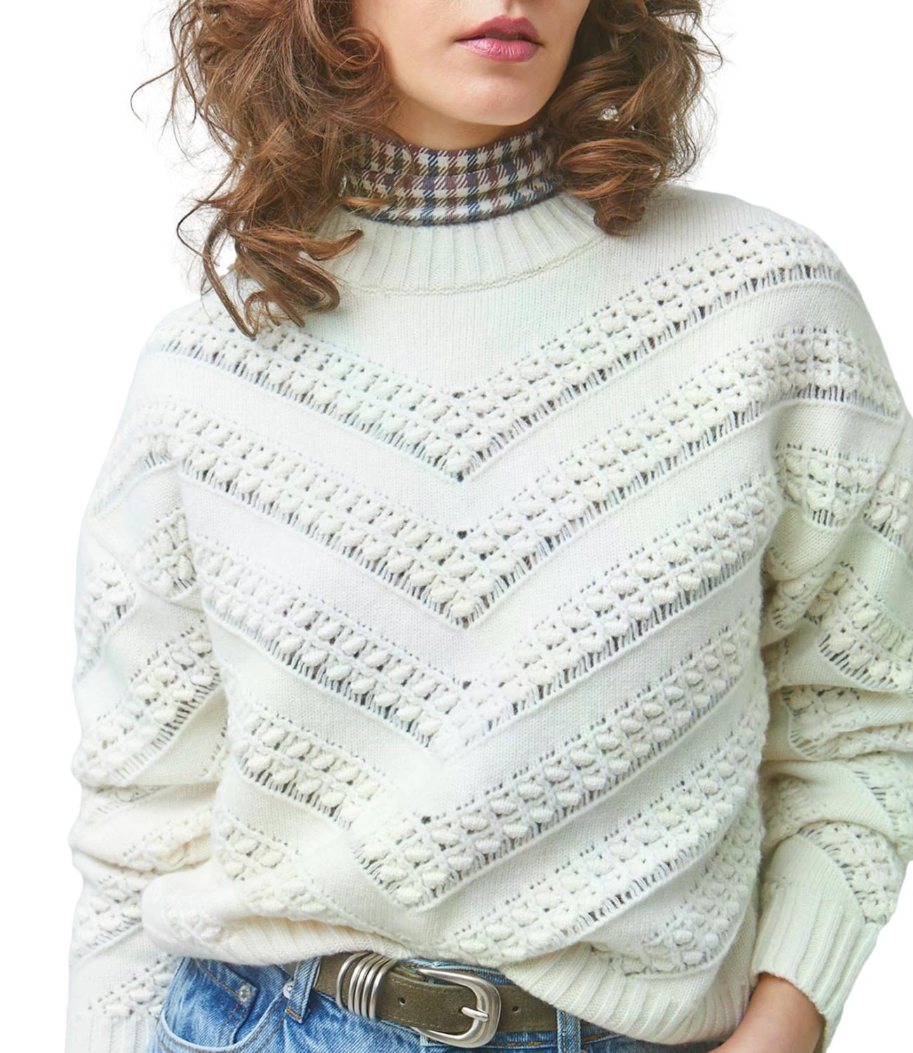 Maglia Suncoo H26M01042 Donna - 01-Blanc Casse