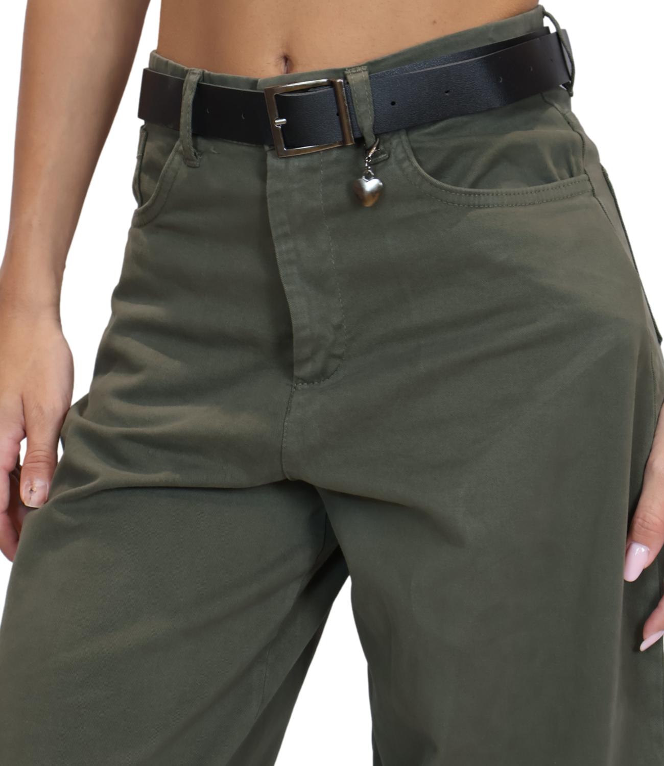 Pantalone Susy Mix 60285PMTR Donna - Militare