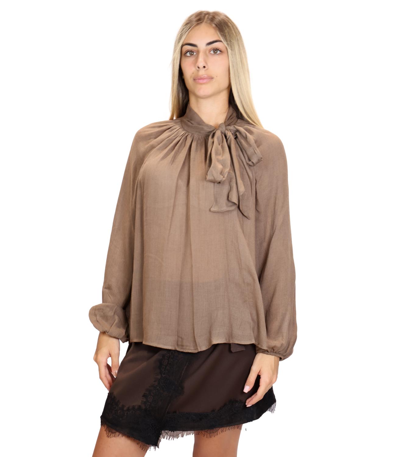 Camicia Susy Mix BL153030 Donna - Tabacco