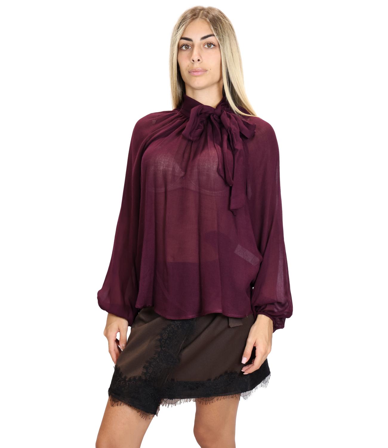 Camicia Susy Mix BL153030 Donna - Vino