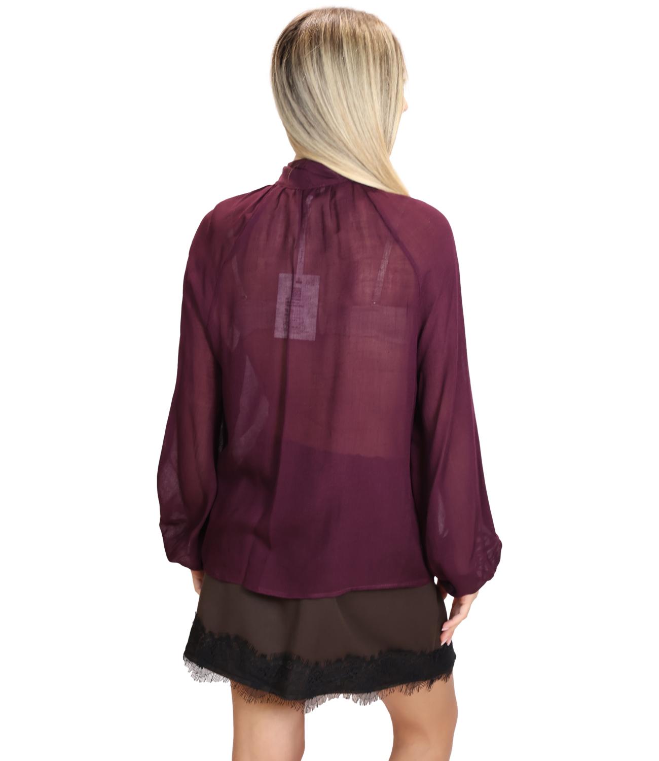 Camicia Susy Mix BL153030 Donna - Vino