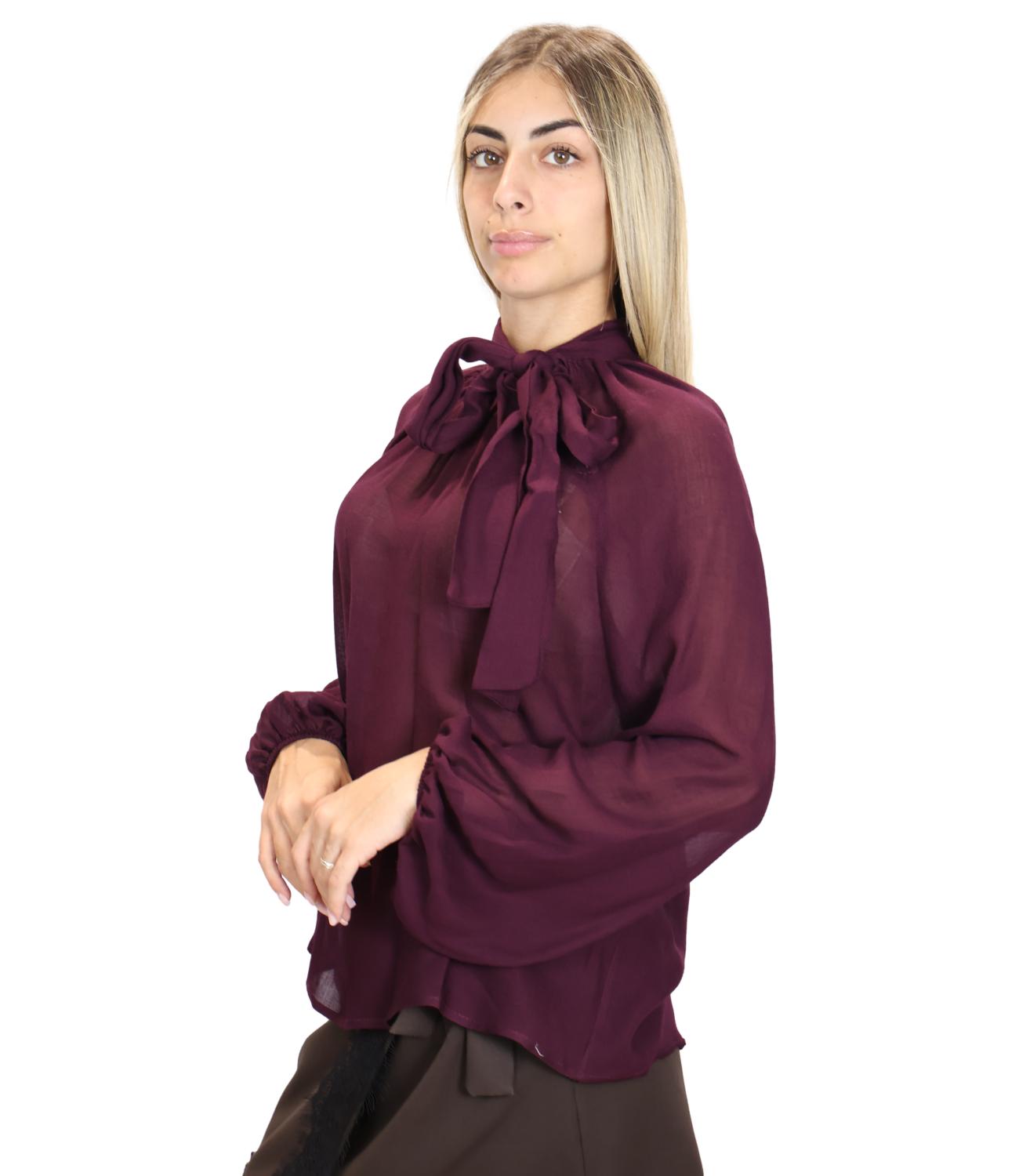 Camicia Susy Mix BL153030 Donna - Vino