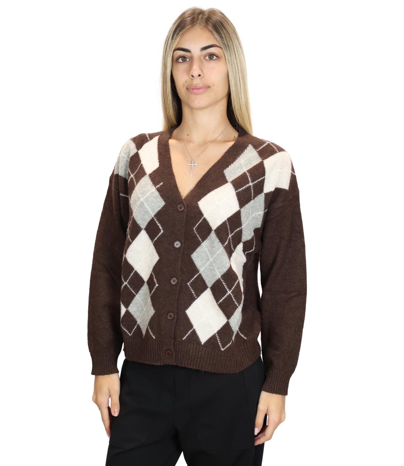 Cardigan Susy Mix HS26805 Donna - Moro