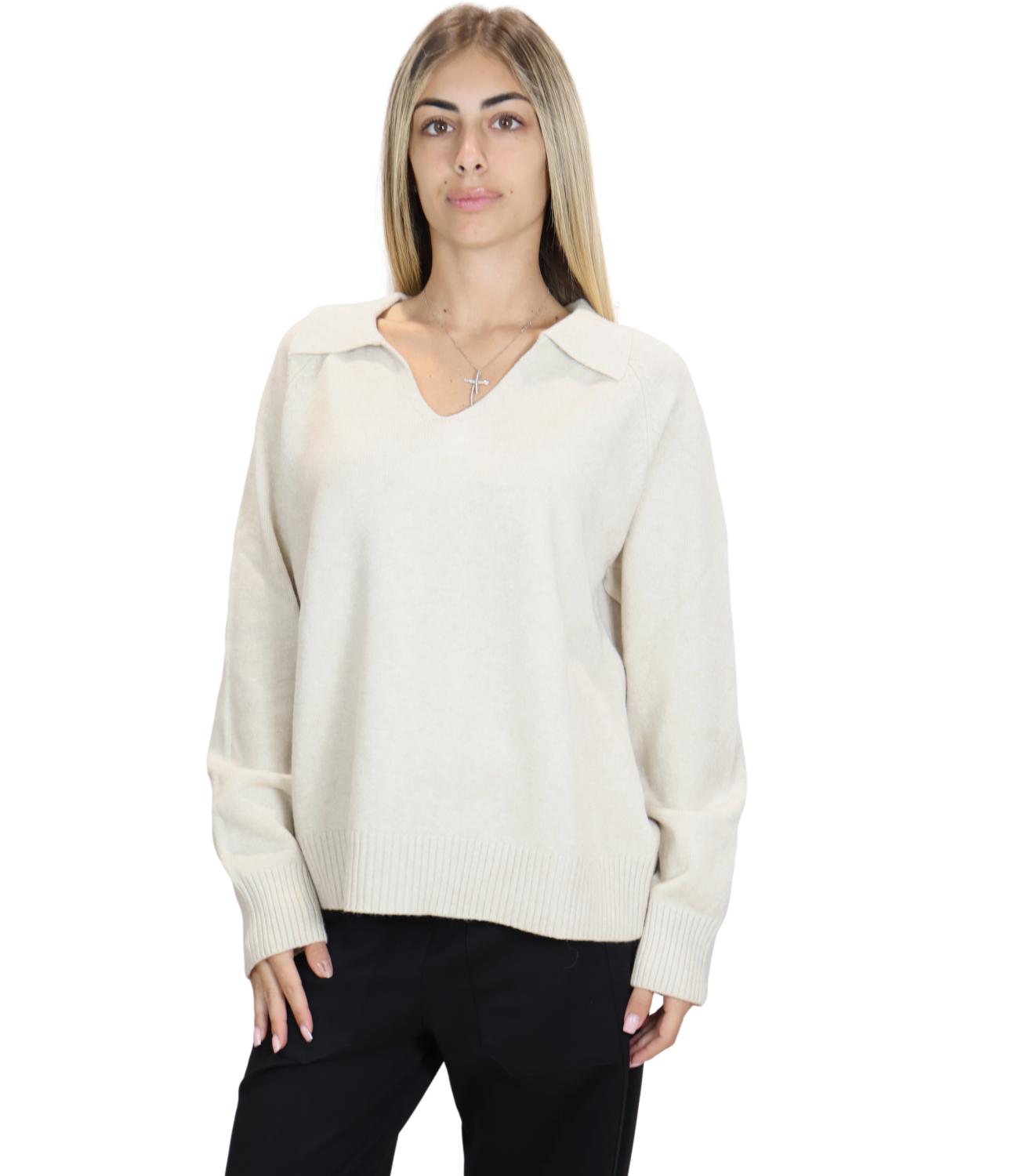 Polo Susy Mix K367 Donna - Crema