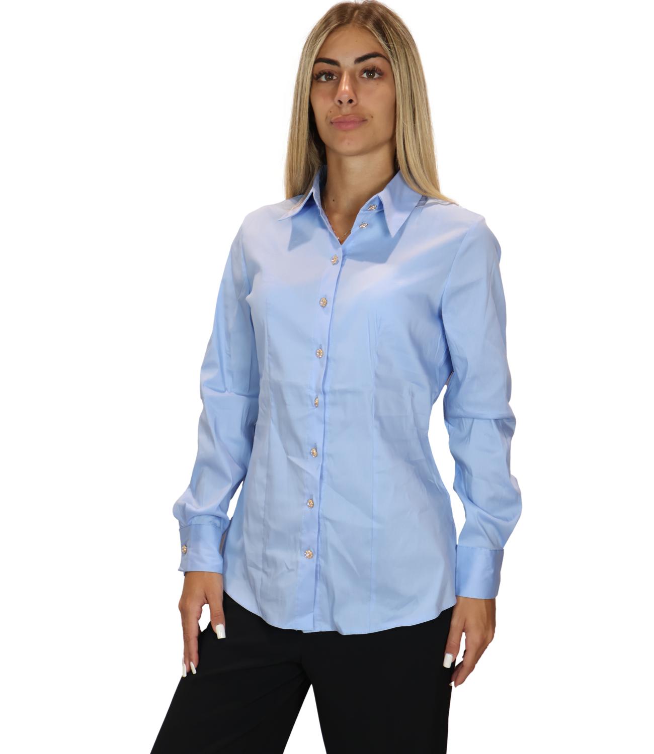 Camicia Susy Mix PP459T6 Donna - Celeste