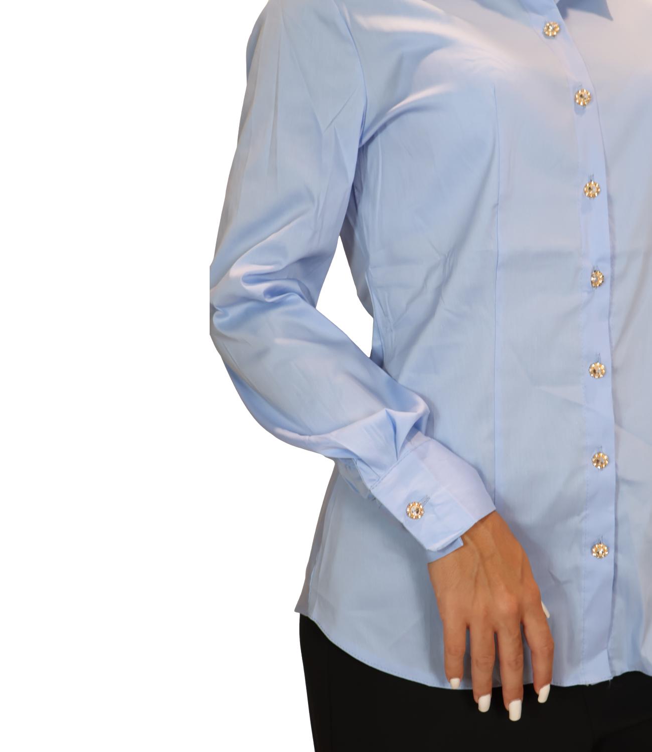 Camicia Susy Mix PP459T6 Donna - Celeste