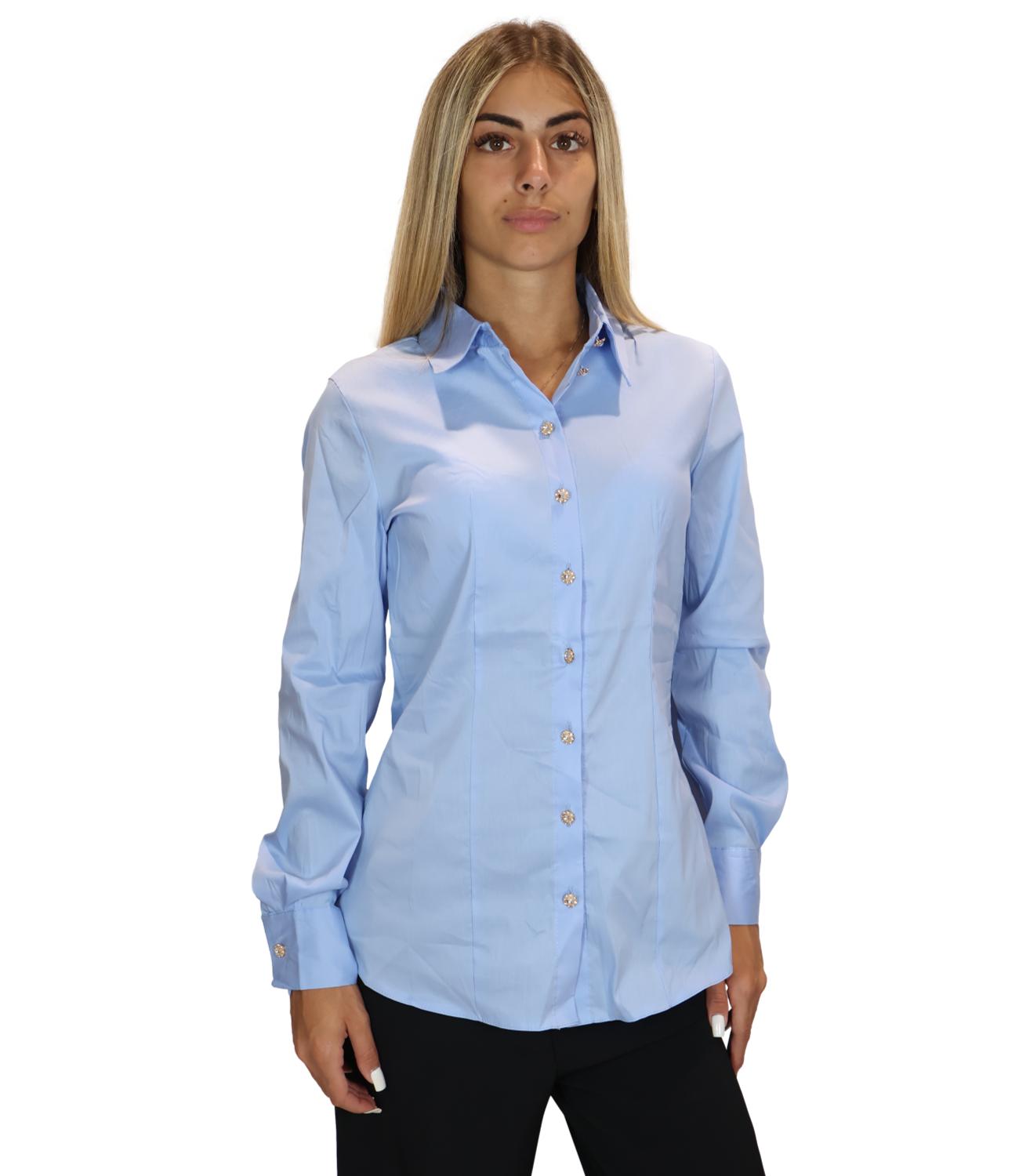 Camicia Susy Mix PP459T6 Donna - Celeste