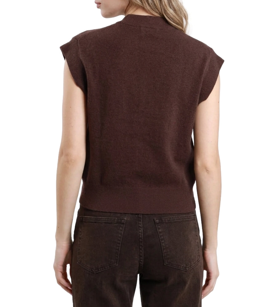 Gilet Susy Mix QR69204 Donna - Moro