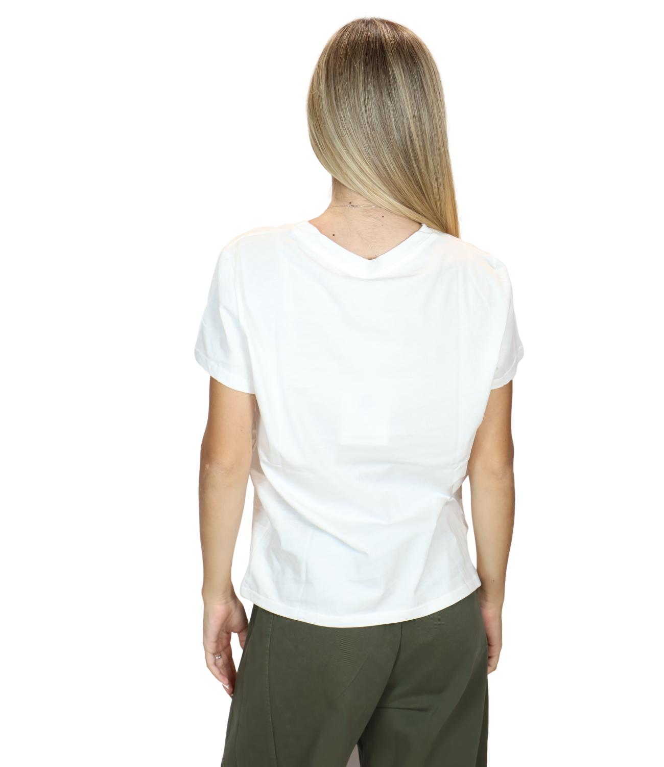 T-Shirt Susy Mix SH004840 Donna - B.co/rosso