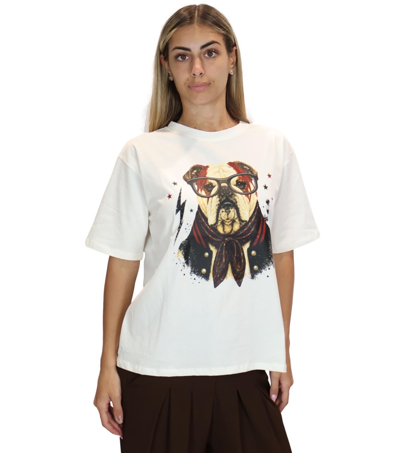 T-Shirt Susy Mix T871602 Donna - Panna