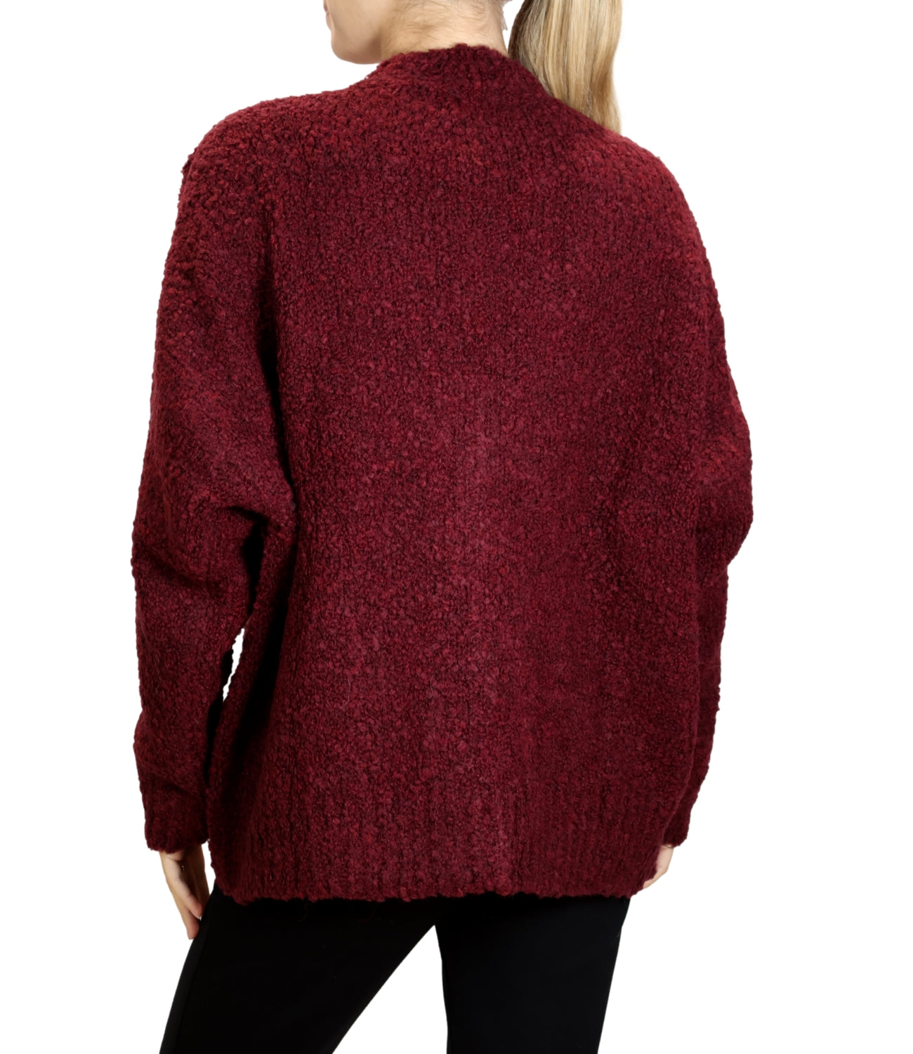Cardigan Susy Mix WK32848 Donna - Vino