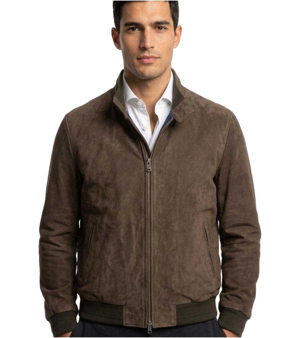 Giacca pelle The Jack Leathers ELVIS Uomo - Marrone