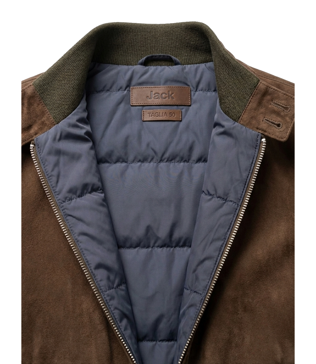 Giacca pelle The Jack Leathers ELVIS Uomo - Marrone