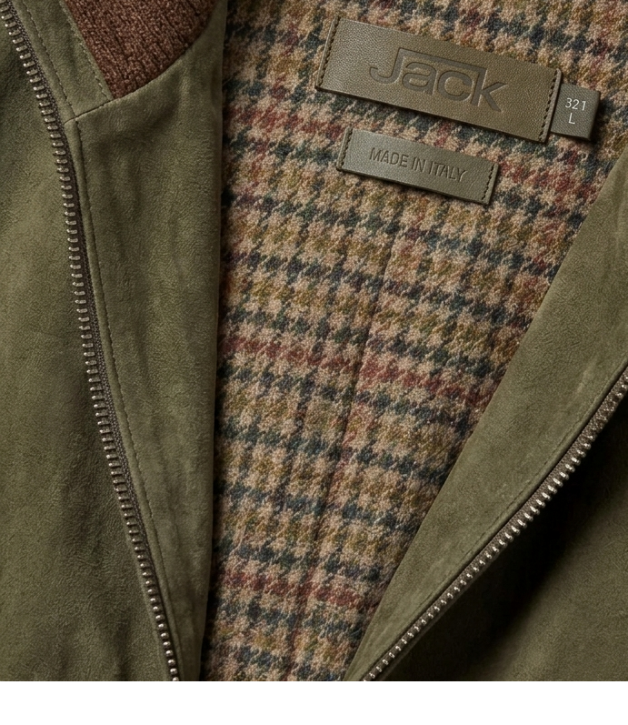 Giacca pelle The Jack Leathers TOBIA Uomo - Beige