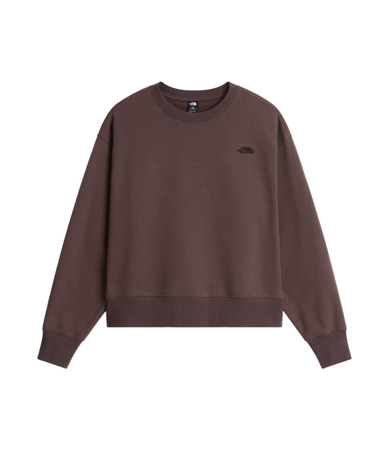 Felpa The North Face NF0A8HBY Donna - Crew Smokey Brown
