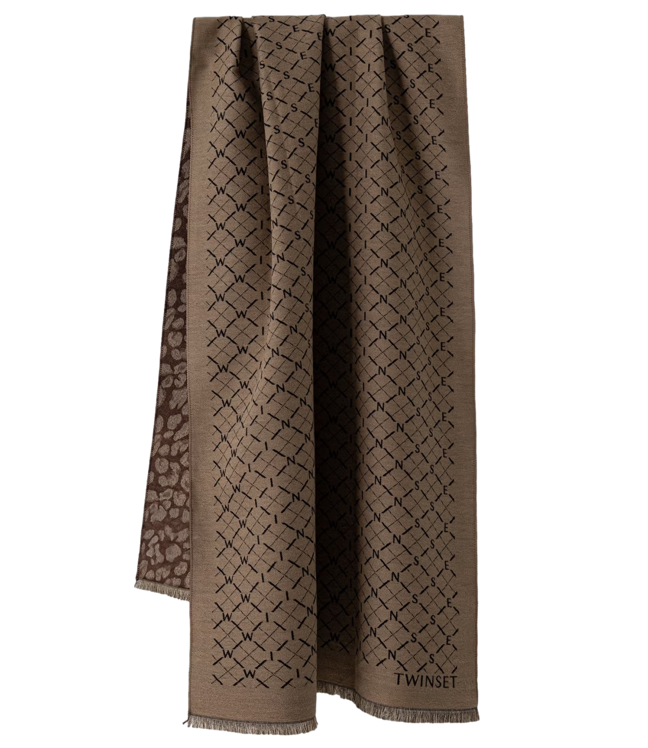 Stola Twin Set 262TA4300 Donna - Jacq.mix Canapa/dark Coffee