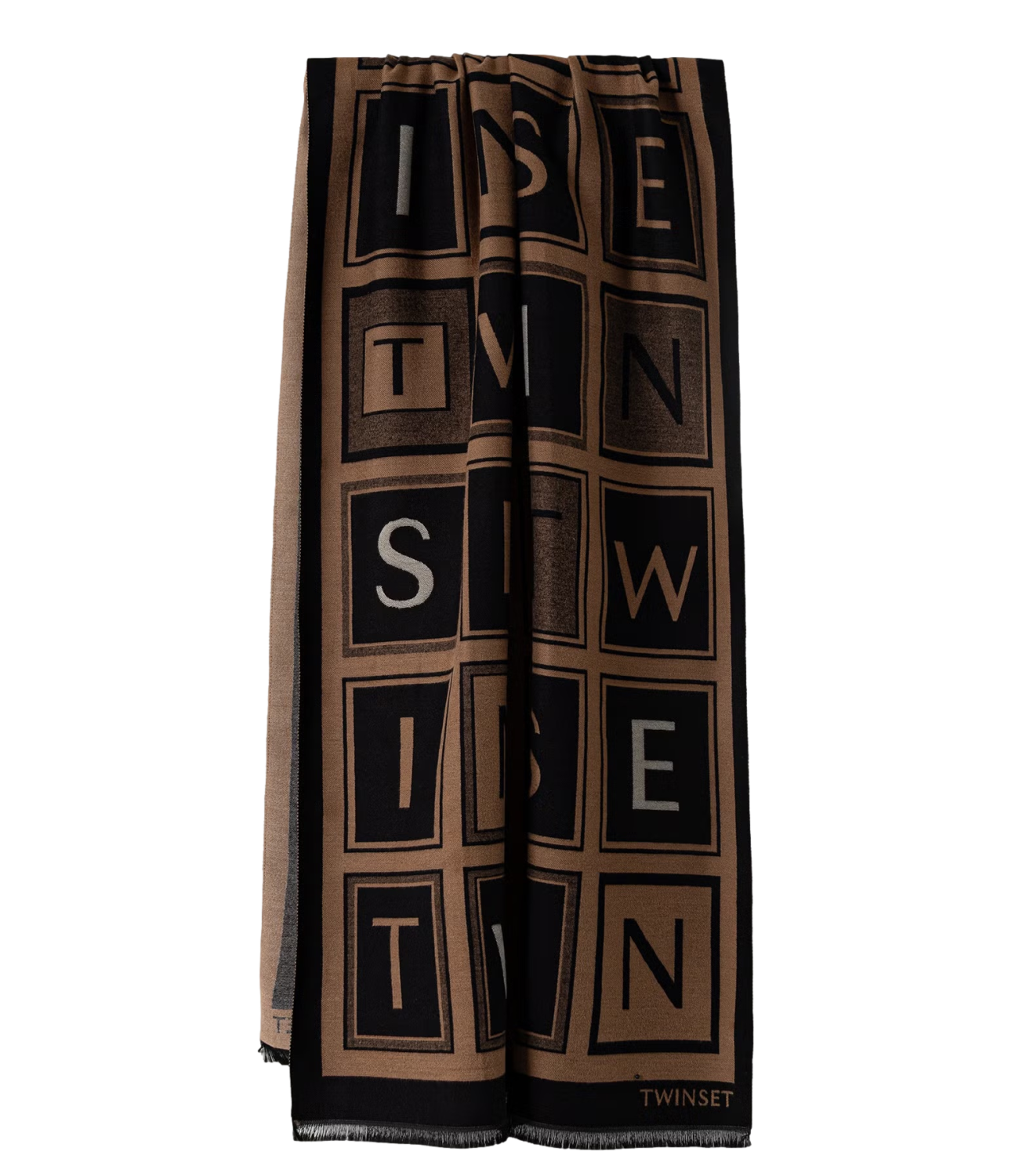 Stola Twin Set 262TA4340 Donna - Jacq.lettering Nero