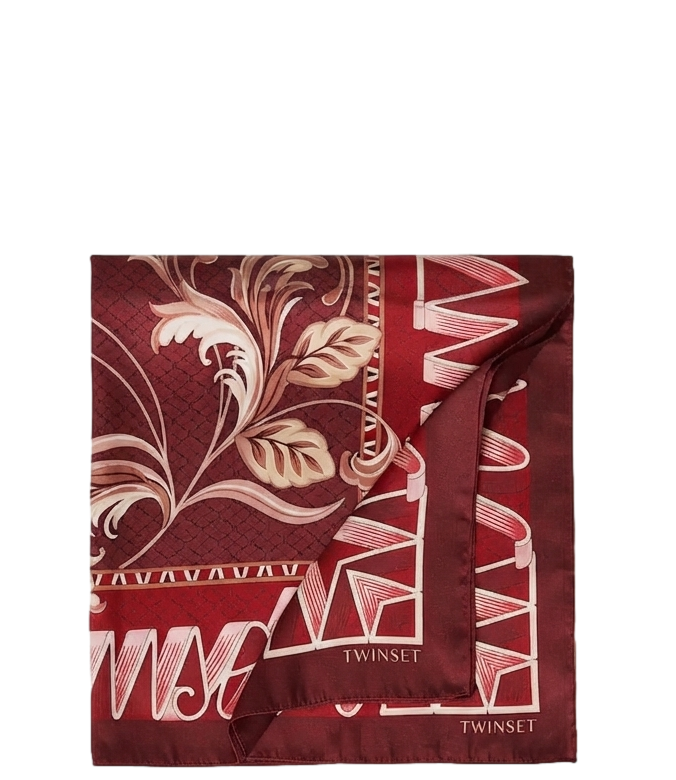Foulard Twin Set 262TO5550 Donna - St.optical Logo Bordeaux
