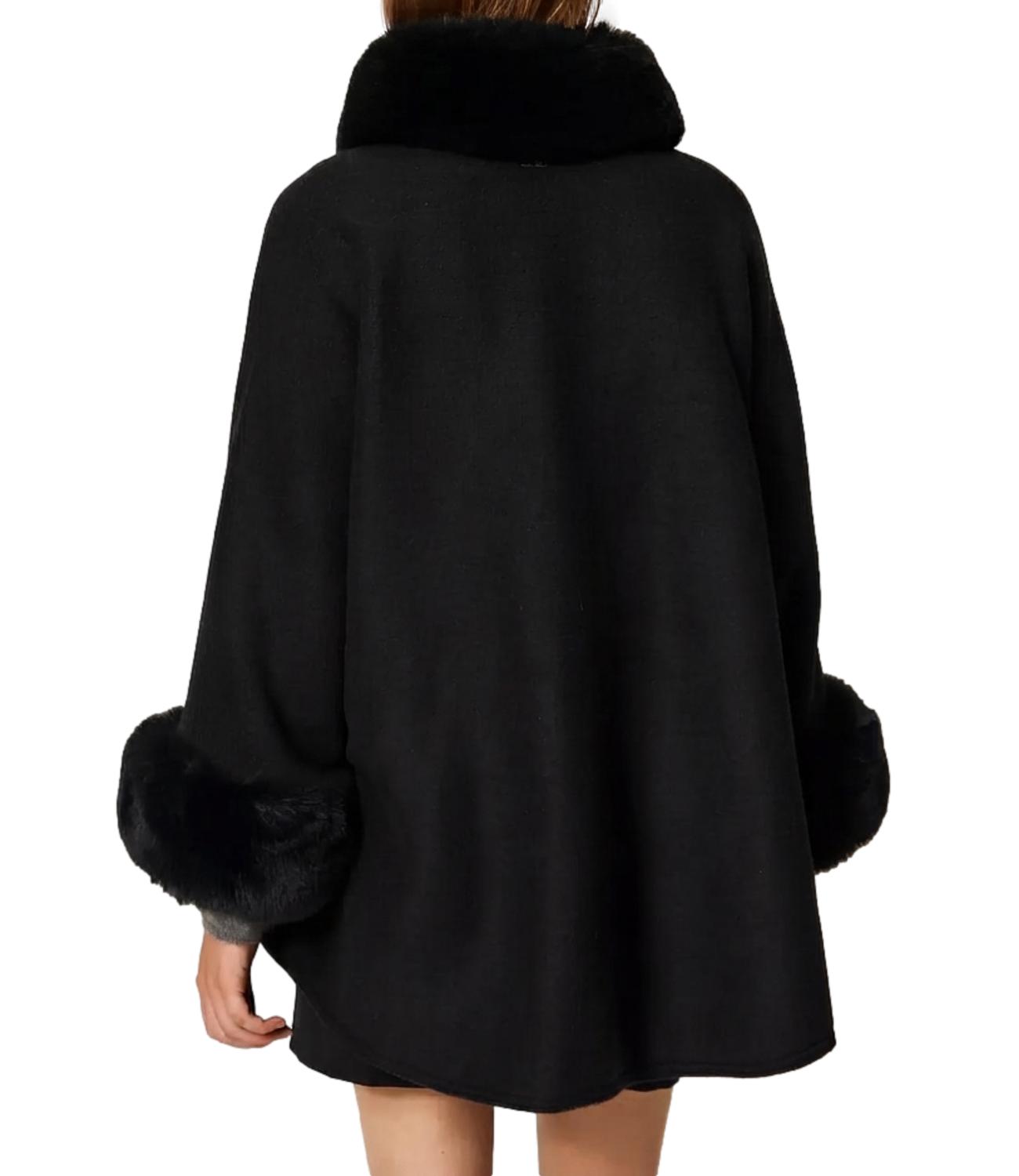 Poncho Twin Set 262TO5730 Donna - Nero