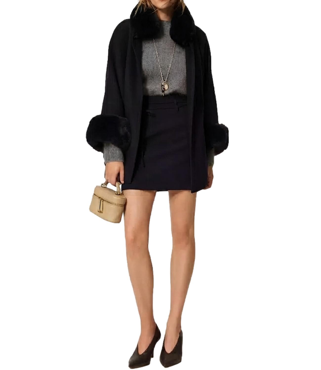 Poncho Twin Set 262TO5730 Donna - Nero