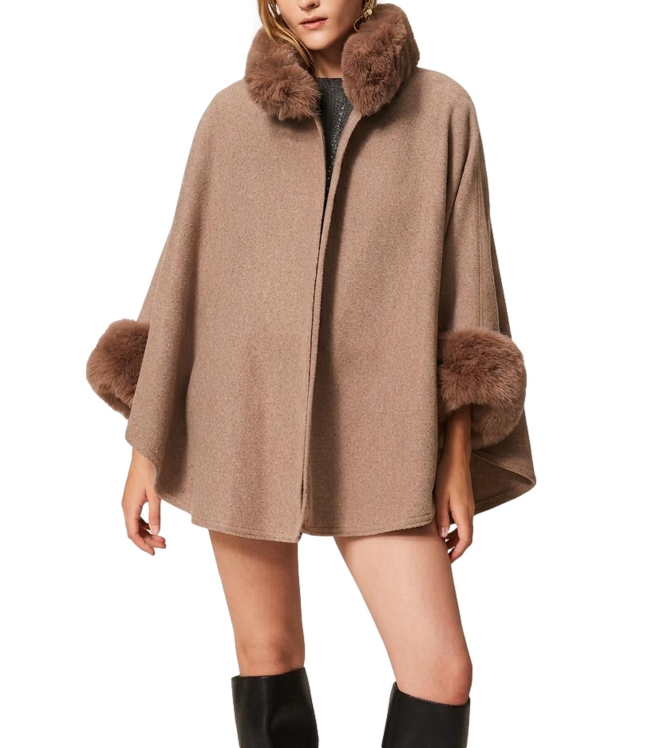Poncho Twin Set 262TO5730 Donna - Mastice Melange