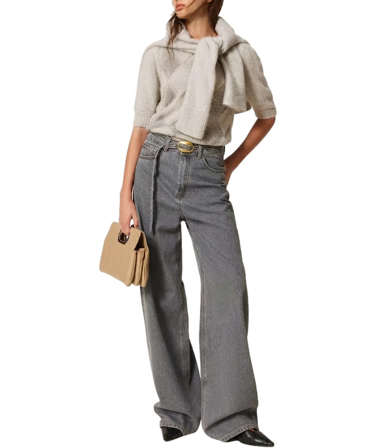 Cardigan Twin Set 262TT3170 Donna - Grigio Chiaro Melange