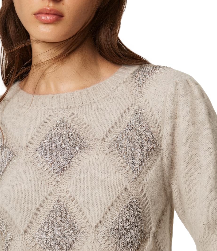 Maglia Twin Set 262TT3171 Donna - Grigio Chiaro Melange