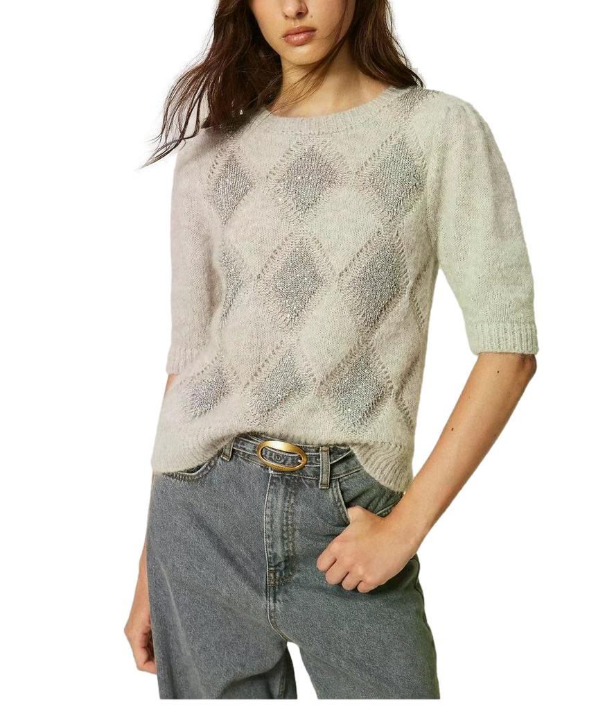 Maglia Twin Set 262TT3171 Donna - Grigio Chiaro Melange