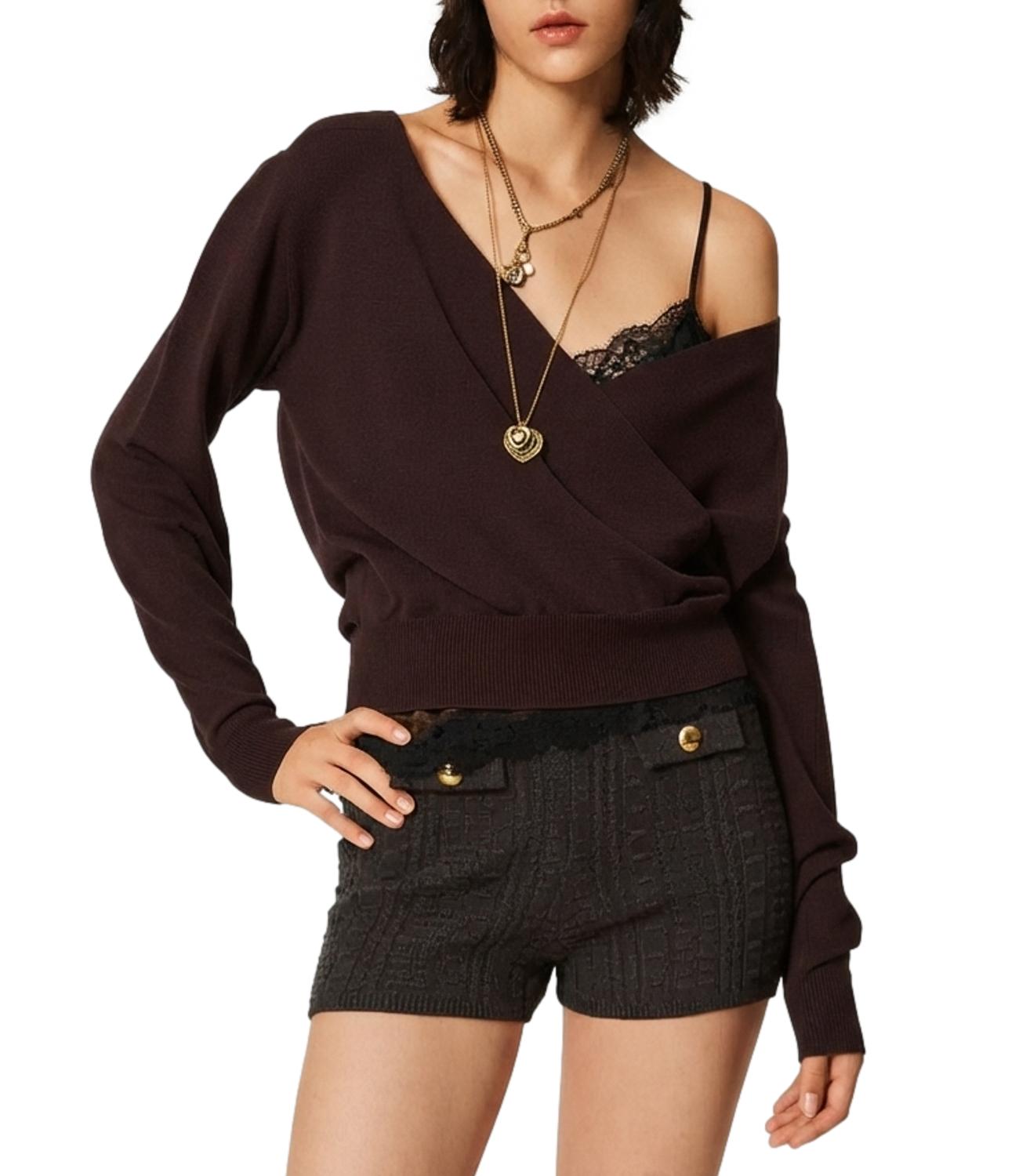 Maglia Twin Set 262TT3331 Donna - Coffee Chocolate