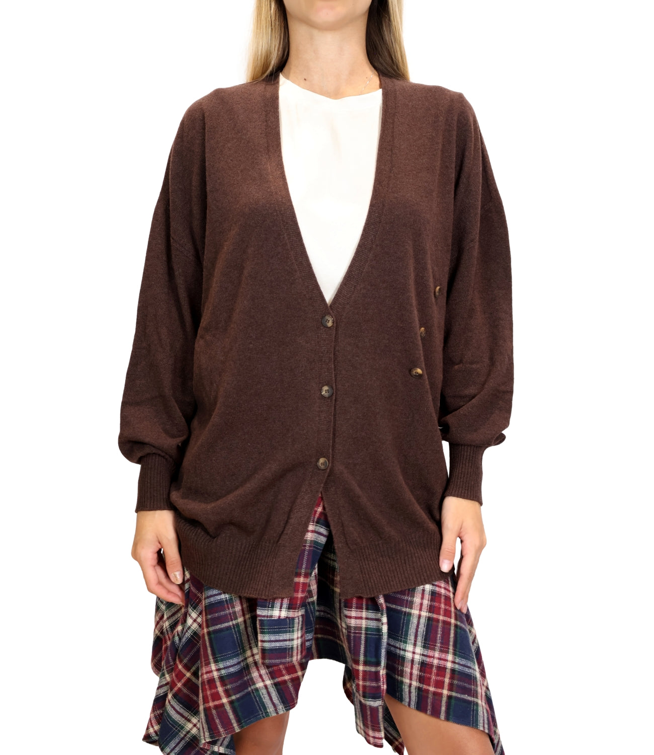 Cardigan Vicolo 2AC2028 Donna - Fondente