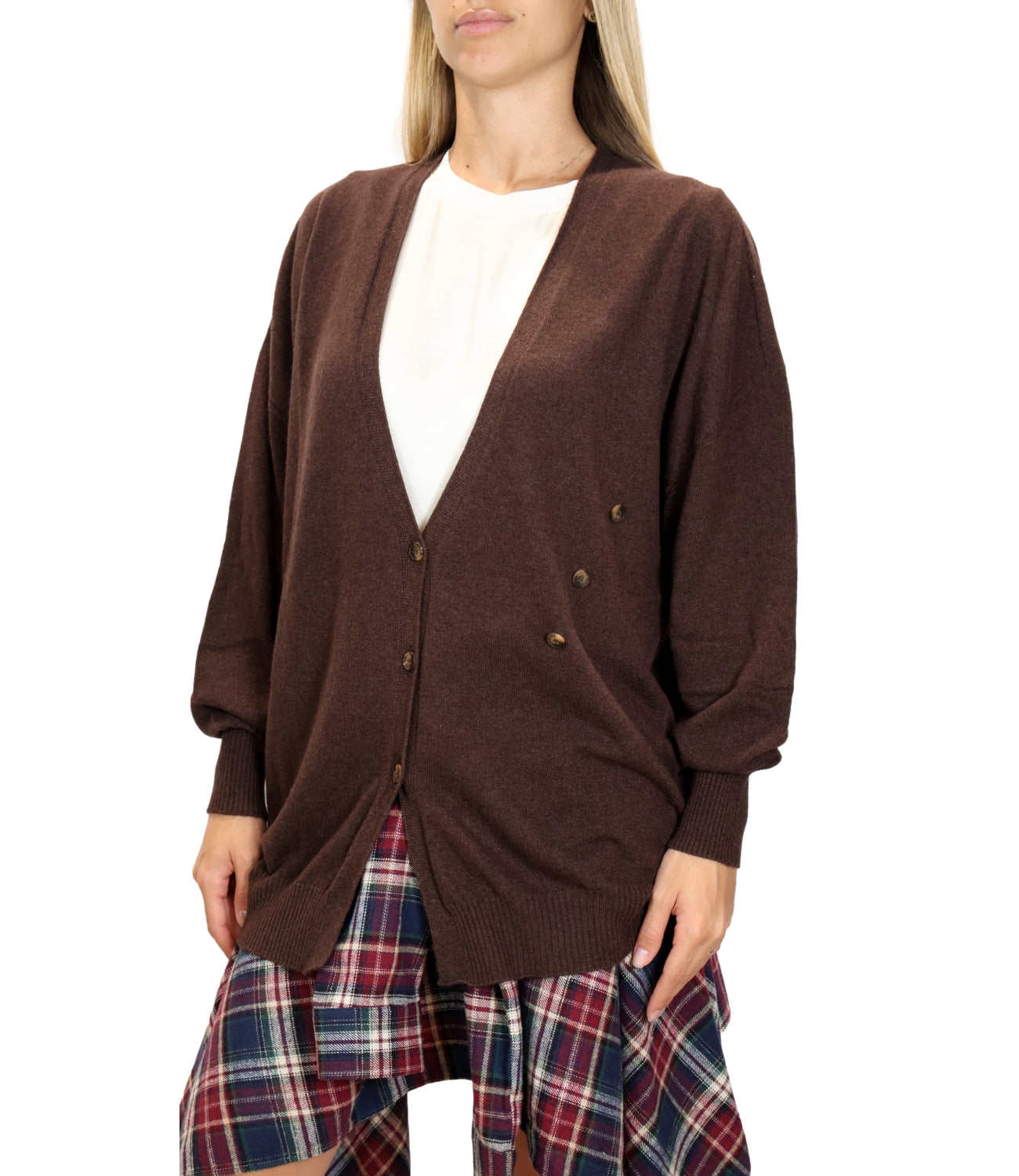 Cardigan Vicolo 2AC2028 Donna - Fondente