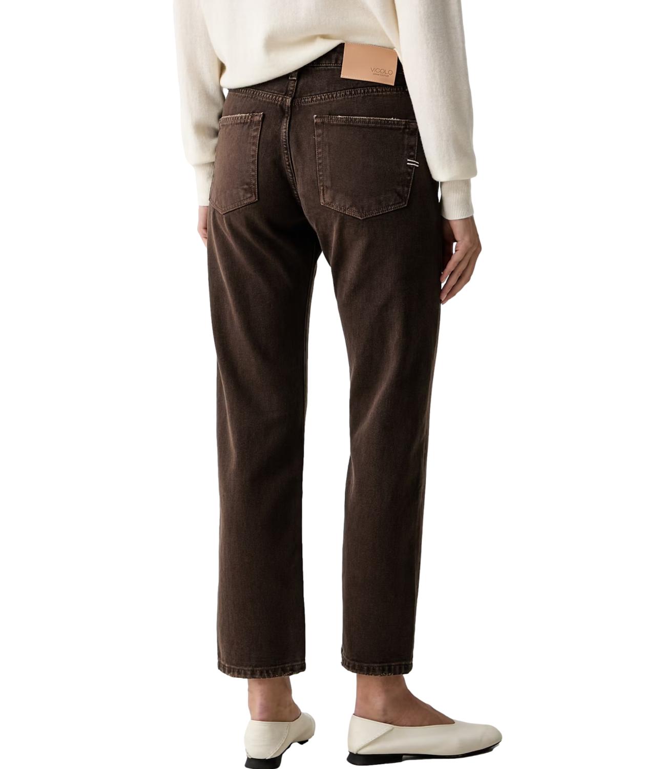 Jeans Vicolo DAC5106 Donna - Marrone Fondente